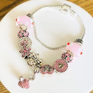 Minnie Mouse Charm Bracelet